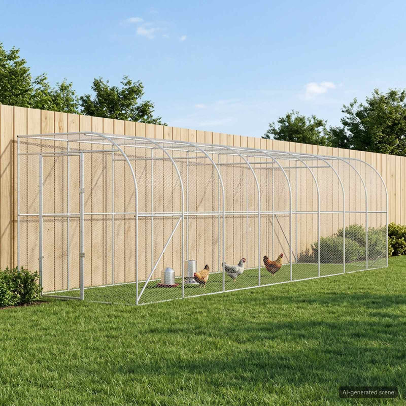 Chicken Coop, 215cm H x 200cm W x 1000cm D