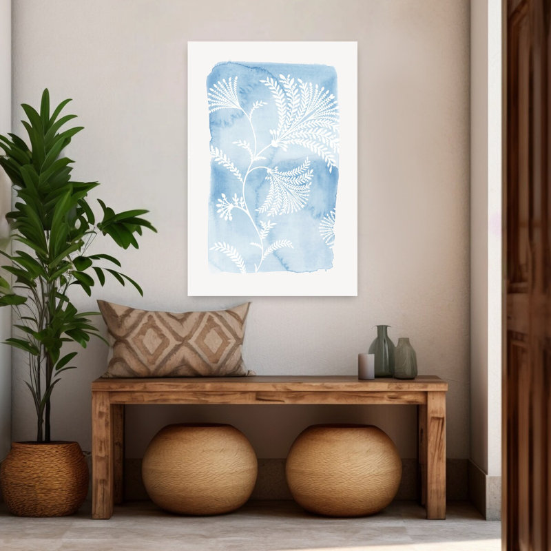 «Blooming Blue», art délicat, nature, paysage, délicat, H 48 po x l 32 po