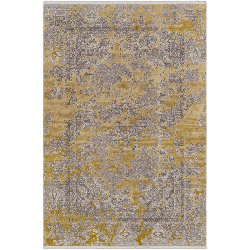 Solar Performance Abstract Indoor Rug, Rectangle 3' x 5'