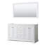 Ensemble de meuble-lavabo double 60 "avec miroir Avery-97812924-97812921