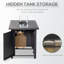 Rectangle Steel Propane Smokeless Fire Pit Table