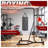 2-in-1 Adjustable Heavy Bag and Speed Bag Stand with Weighted Base for Home Boxing Training, Black