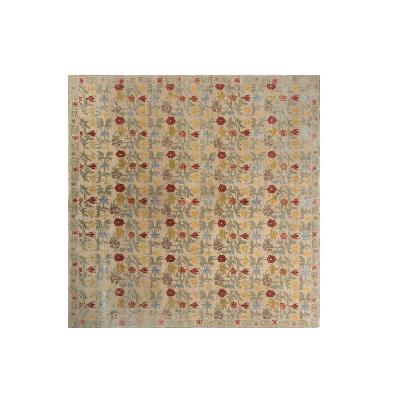 One-of-a-Kind 8'10" X 9'6" Hand Knotted Area Rug