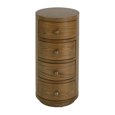 Celine 4-Drawer Acacia End Table