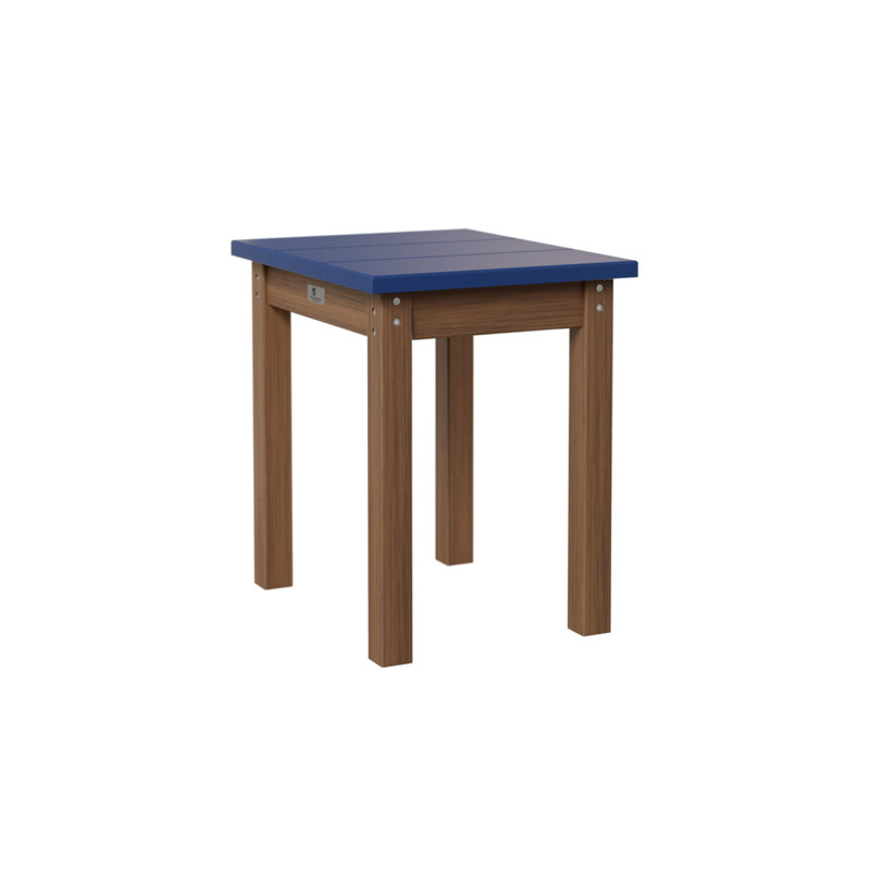 Berlin Gardens Economy End Table, Antique Mahogany, Pacific Blue