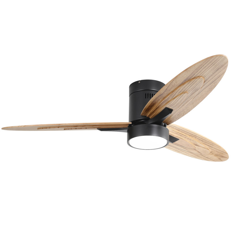 Ventilateur de plafond encastré de 56 pouces de conception moderne avec lumière et télécommande
