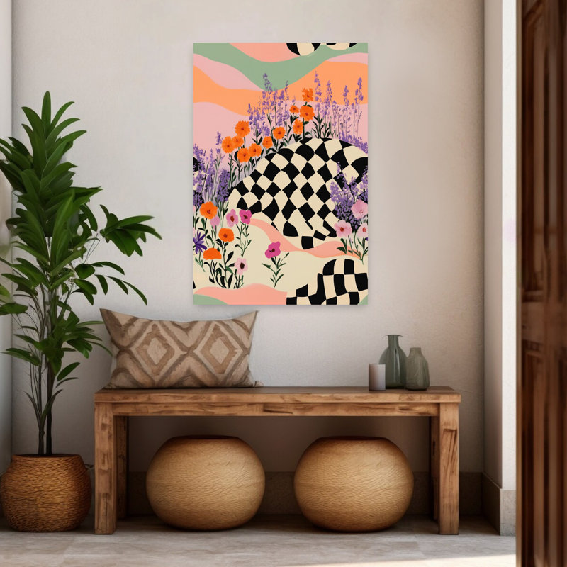 Art contemporain contemporain abstrait, H 48 po x l 32 po