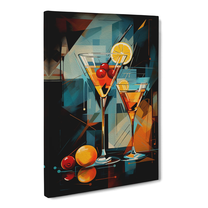 Cocktail Abstract - Print, 60cm H x 40cm W x 3cm D