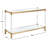 48'' Glass Top Console Table