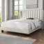 Upholstered Bed Frame with Channel Tufted Headboard-77082584-77082535