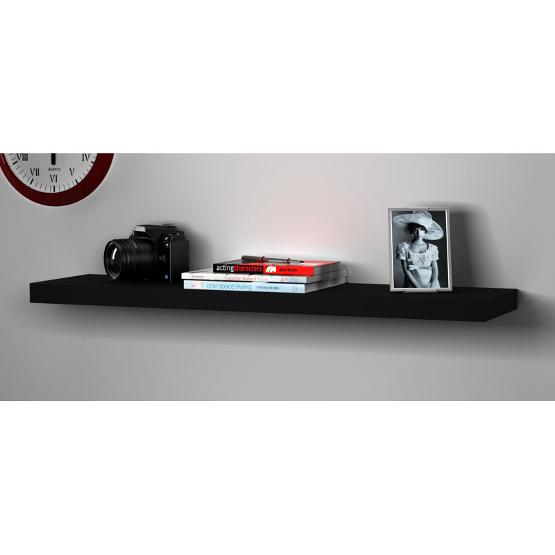 3 Piece Floating Shelf, 4cm H x 80cm W x 23.5cm D