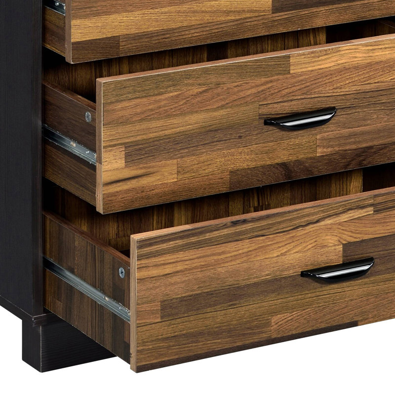 Commode double à 6 tiroirs l 46,6 po Crantor