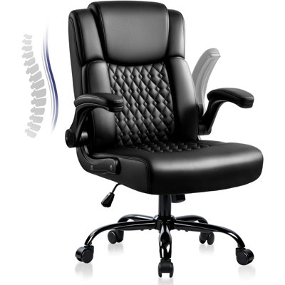 Faux Leather Mid Back Executive Office Chair