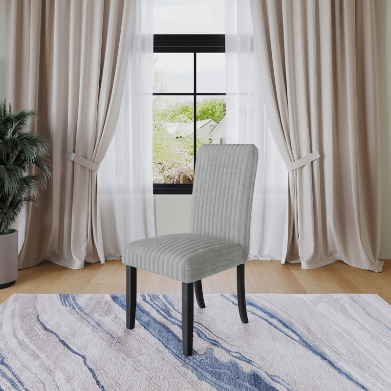 Chaise de salle à manger Guymon, Gris clair