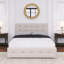 Queen Upholstered Platform Bed With 2 Drawers And 1 Twin XL Trundle-1197976719