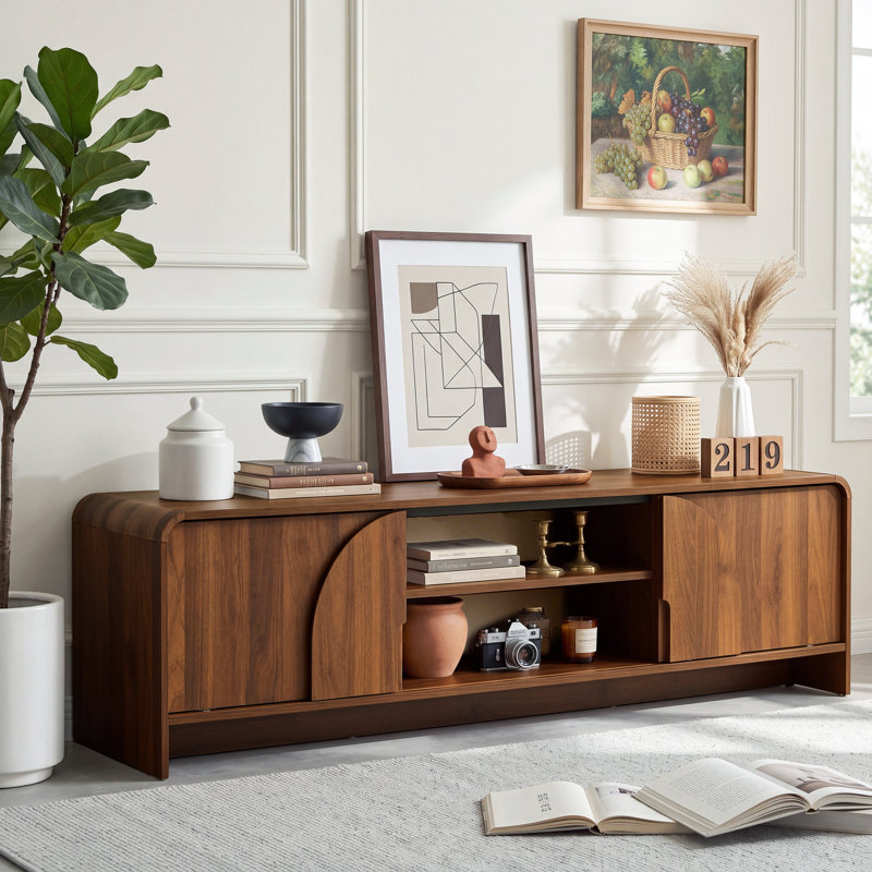 Meuble télé avec console média, 70" W