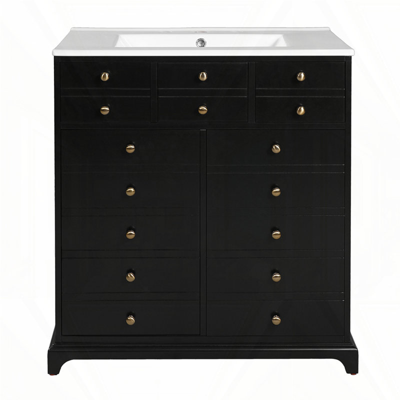 Meuble-lavabo 36 po avec lavabo en céramique