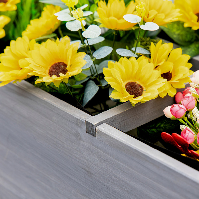 Fregoso Wood Raised Garden Bed, Grey