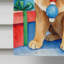 Drapeau de Noël maison de renne-112702214