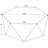 Athena Natural Hexagonal Top Coffee Table