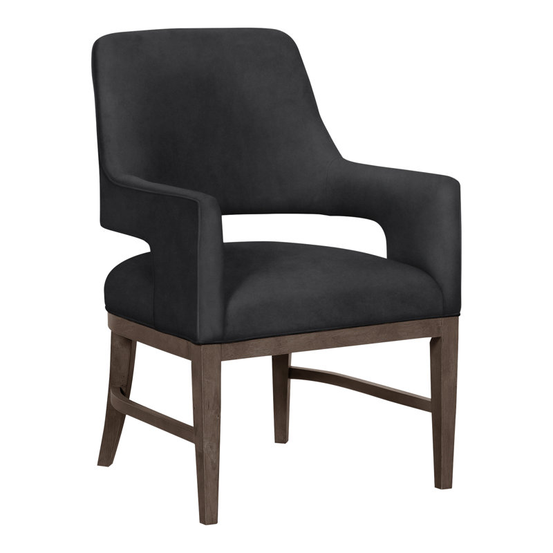 Chaise avec accoudoirs Josie Grande, Polyester 9953 minuit, Mica
