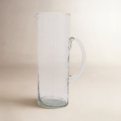 Hammered Glass Pitcher