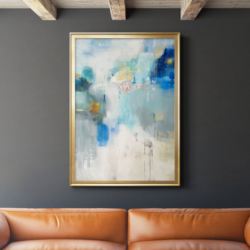 Celeste Motion I, reproduction encadrée de qualité supérieure, prête à être accrochée, Or, H 42,5 po x l 30,5 po x P 1 po