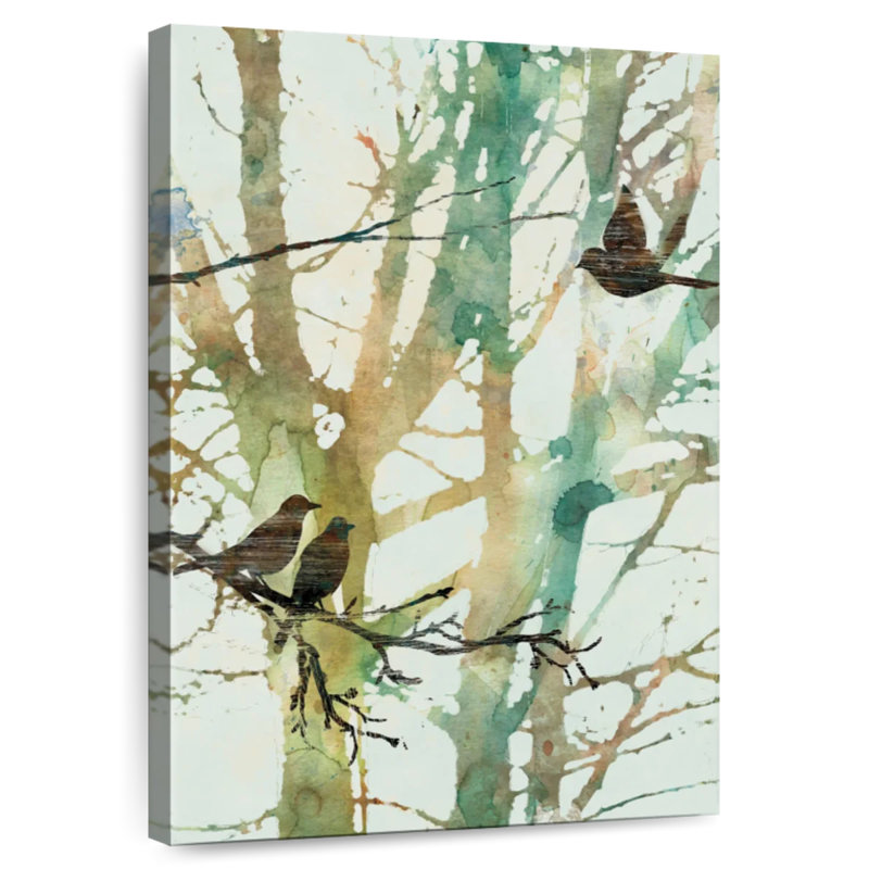 Harnek Botanical Birds I, H 36 po x l 24 po