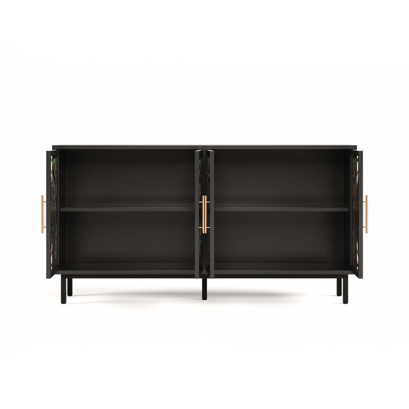 Armoire décorative 60,3 po avec 4 portes