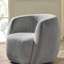 Upholstered Chenille Swivel Armchair-1852205001