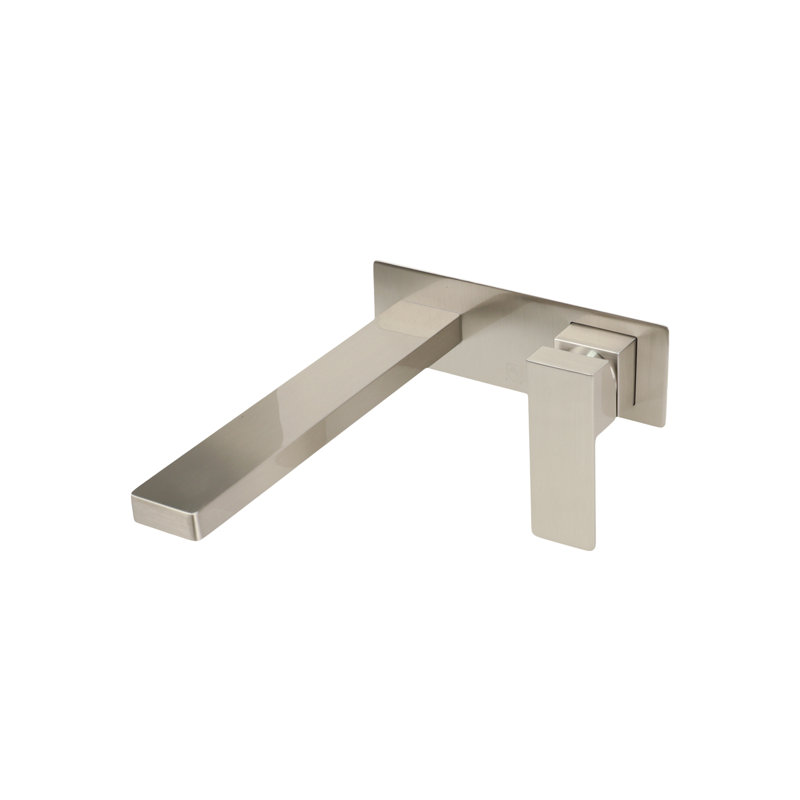 Madison Wall Mounted Optional Single-handle Bathroom Faucet, Brushed Nickel