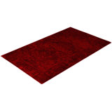 Overdyed One-of-a-Kind 3' 1" X 5' 0" Hand Knotted Area Rug