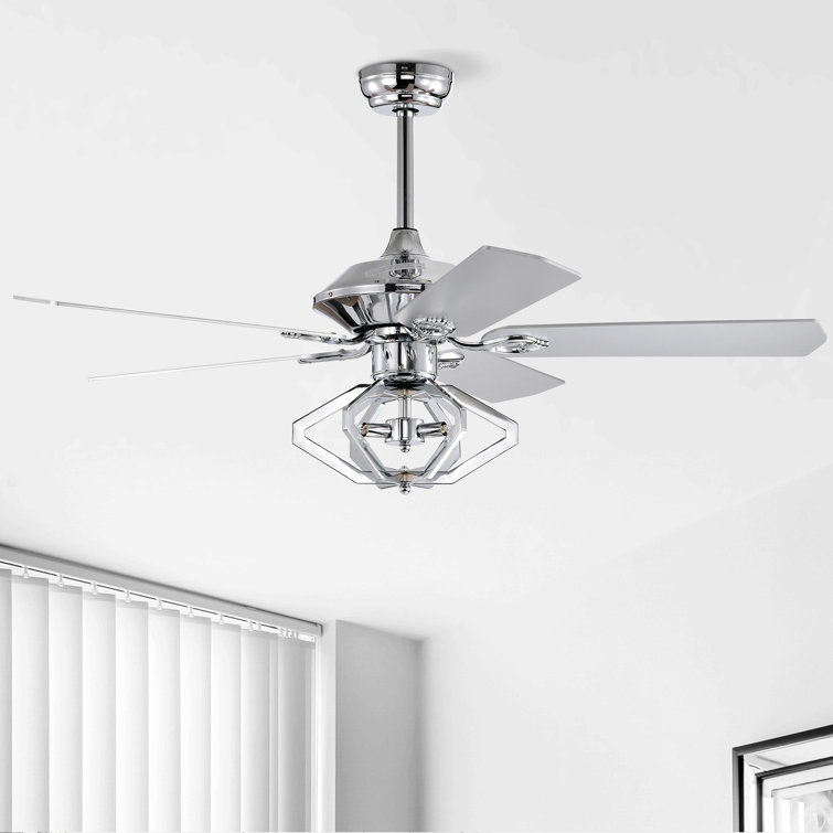 52" Dual Wood 5-Blade  Ceiling Fan With Remote Control