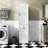 Laundry Cabinet ,With 1 Storage Cabinet And 1 Drawer