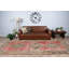 Tapis de couloir antique turc en laine pour escalier et couloir avec un motif brun orné