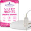 Slumberdown Sleepy Nights Electric Blanket – 3 Heat Settings, Machine Washable, Easy Fit Straps – Heated Underblanket-117985803