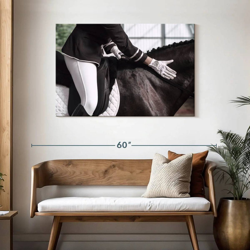 Sireci à cheval, H 30 po x l 45 po
