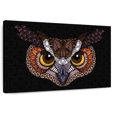 Brampt Great Horned Owl Head