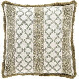 Tanzania Fringed Cotton Throw Pillow