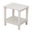 Outdoor Side Table, Square Small Patio Table, Hdpe White Outside Table