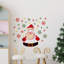 Cute Santa with Snowflakes Christmas Window Decal