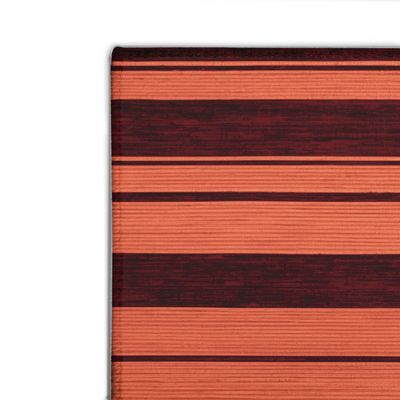 Tapis intérieur / extérieur brun HorizontalStripes, Rectangle 4pi x 6 pi