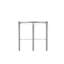 Étagère triangulaire en verre trempé, 5 tablettes pour les espaces de vie principaux, esthétique contemporaine, dos ouvert, aspect vertical de 29,11 po de profondeur