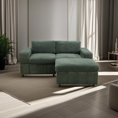 Canapé modulaire en velours côtelé