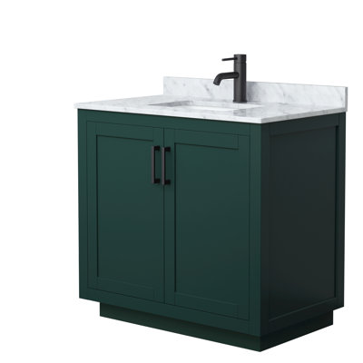 Miranda 36" Freestanding Single Bathroom Vanity with Marble Top
