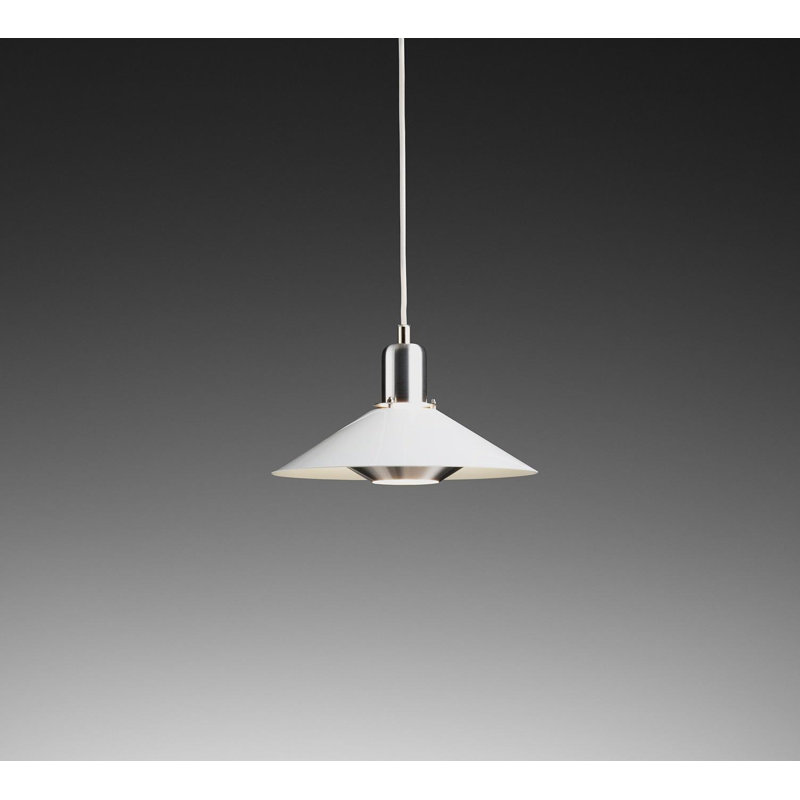 Luminaire suspendu Barmedan, Blanc / noir
