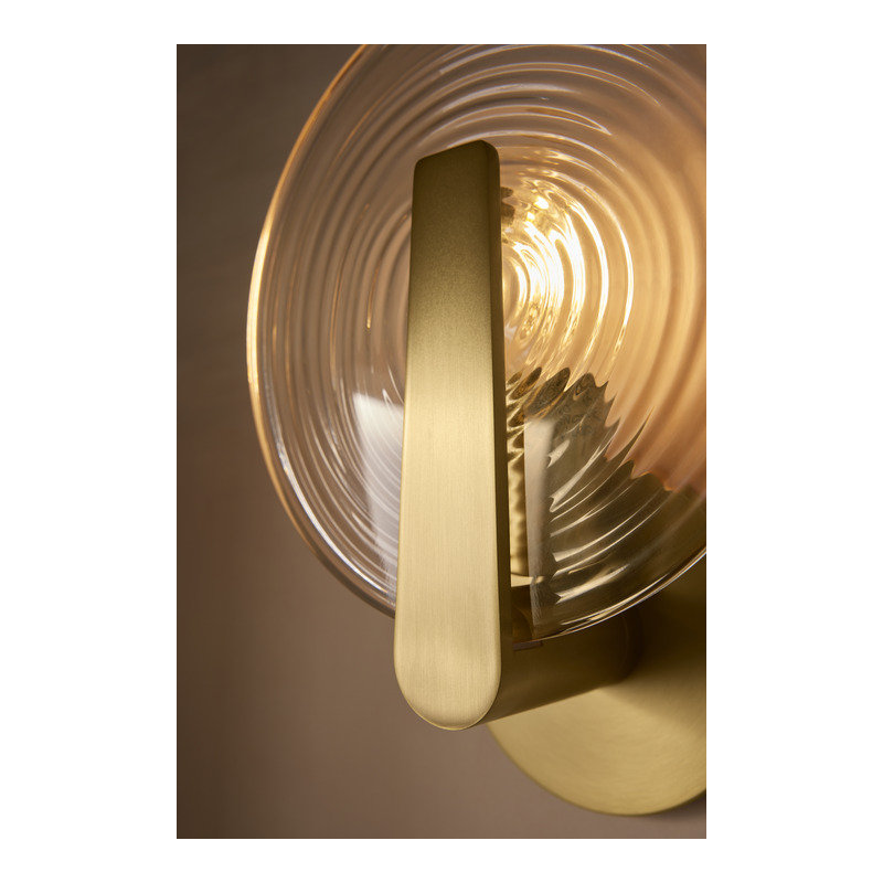 Hint One-Light Sconce, Brushed Brass