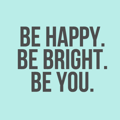 Décalcomanie murale happy be you be you be you, Gris foncé