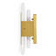 Applique murale 1 lumière en albâtre à intensité variable avec abat-jour en pierre naturelle pour salle de bain, chambre à coucher et couloir-129651172