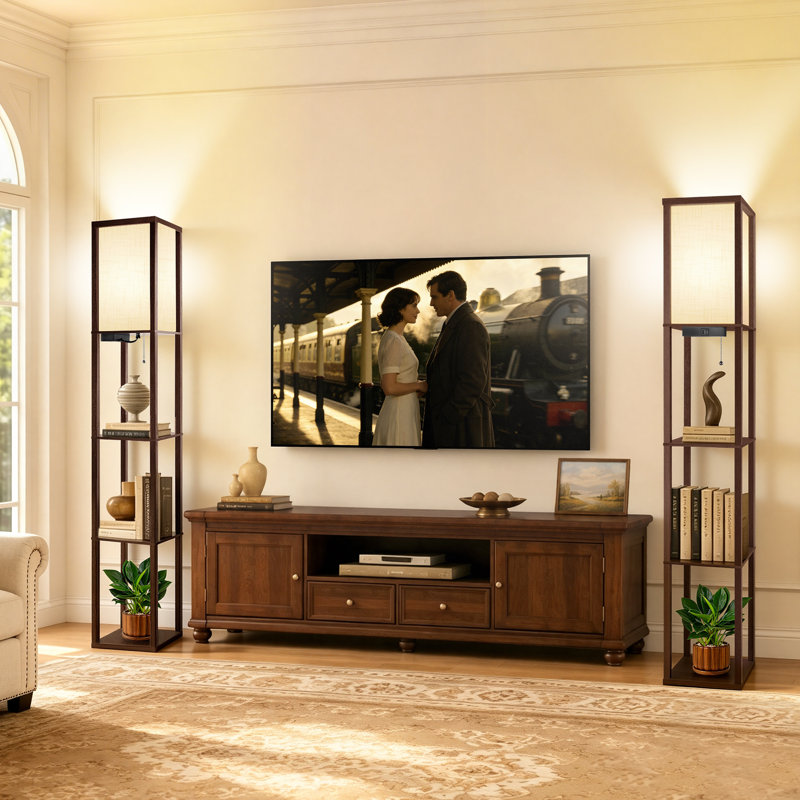 160cm White LED Column Floor Lamp